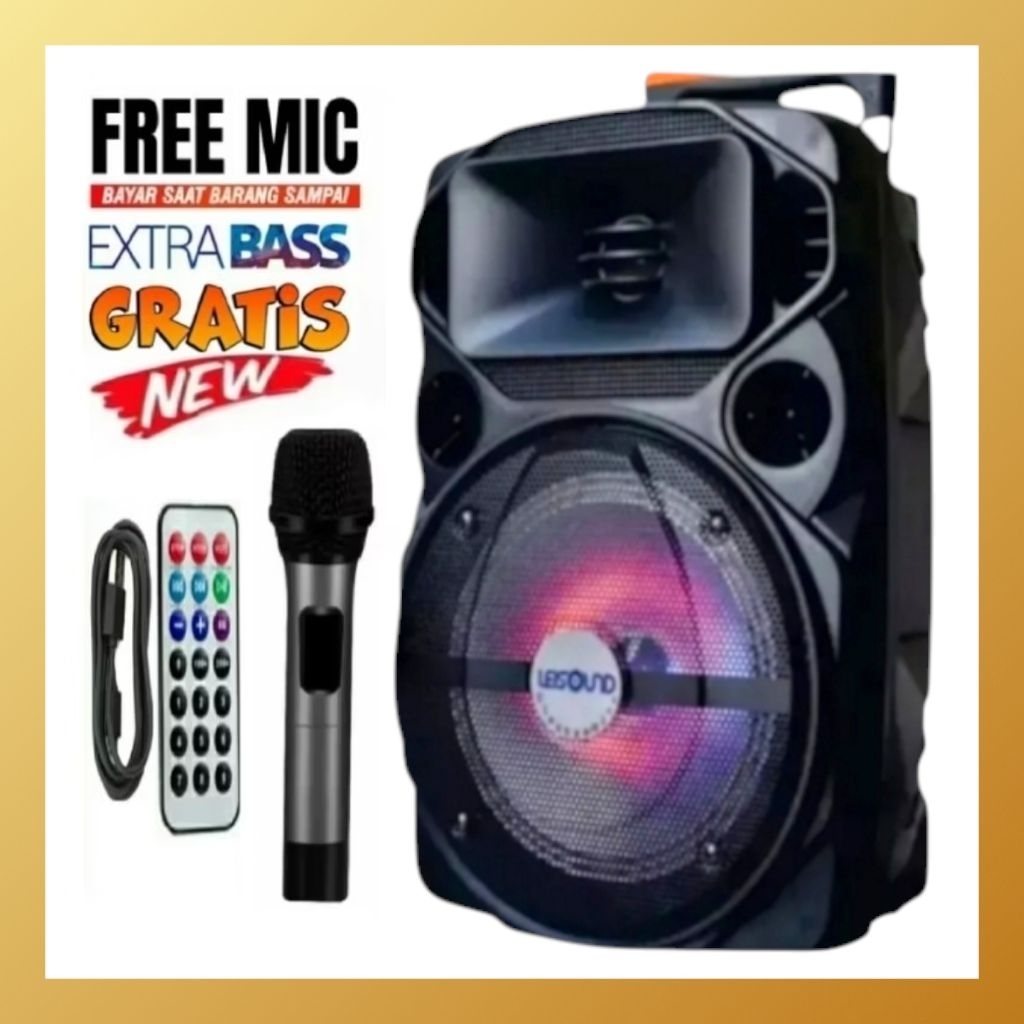 Speaker Bluetooth Karaoke Kimiso Qs-7801 Besar 8 Inchi Speaker | Kimiso Qs 7801-Speaker Bluetooth Ka