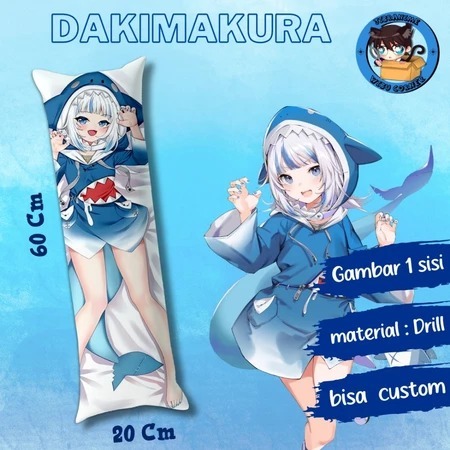 Dakimakura Premium HD / Bantal Guling Peluk Anime Gawr Gura