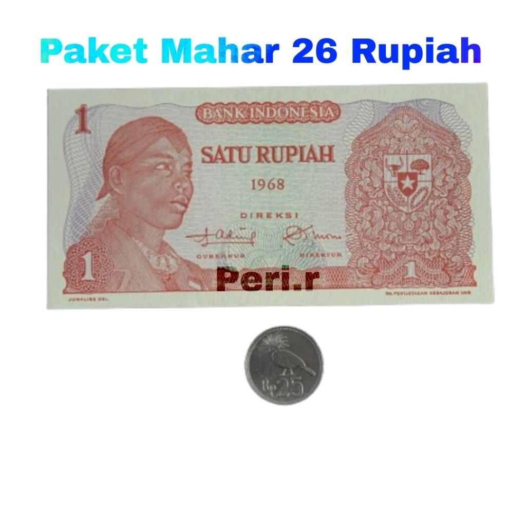 PAKET MAHAR UNIK 26 RUPIAH – UANG ASLI INDONESIA BERSEJARAH