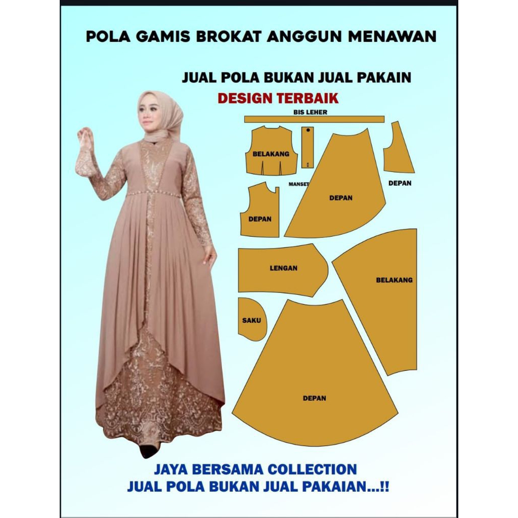 POLA_GAMIS BROKAT ANGGUN MENAWAN