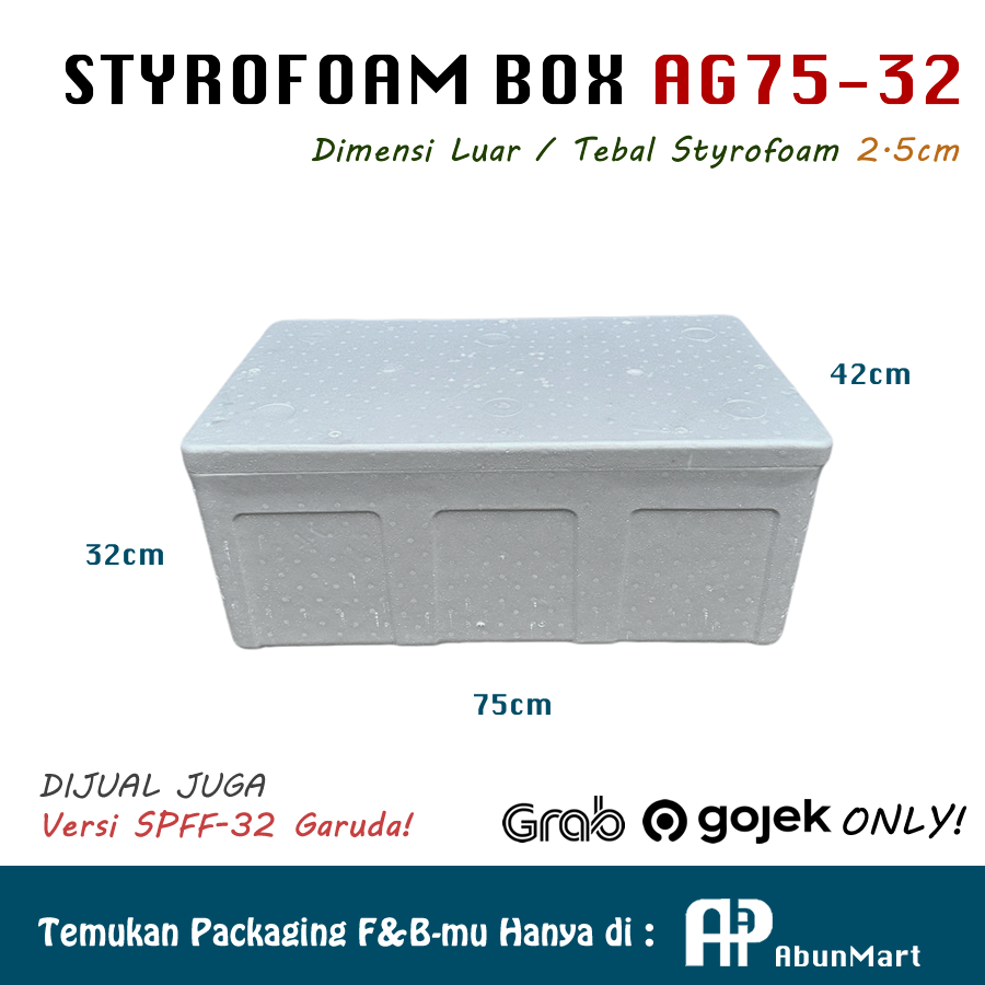 Styrofoam Box AG75 Standard (75x42x32cm)
