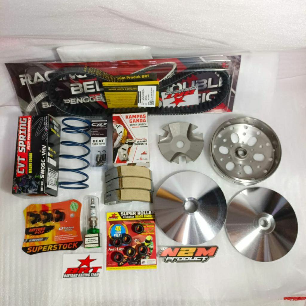 PAKET FULL UPGRAGE KIRIAN CVT ANTI GREDEK AKSELERASI AEROX SERIES non aerox 125