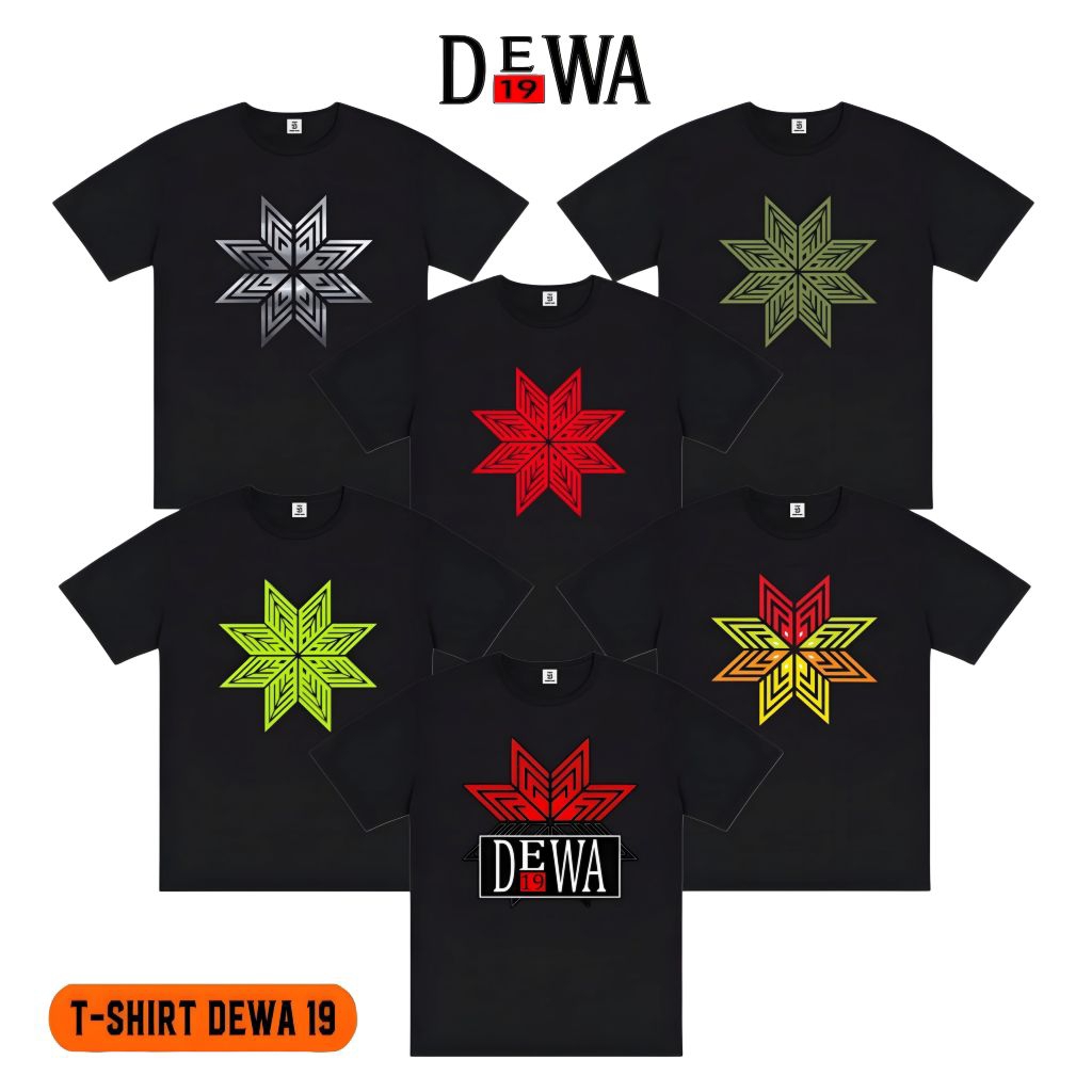 KAOS MUSIK BAND DEWA 19 // TSHIRT DEWA 19 // KAOS BAND LEGEND