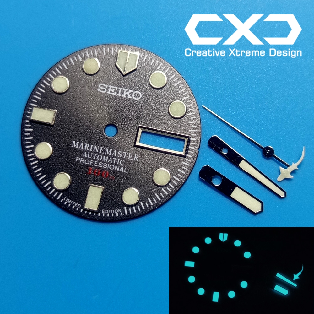 seiko mod dial jarum hands 6309 6319 relume tosca bekas custom