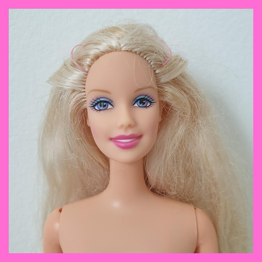 barbie swan lake odette platinum hair, body elektrik on barbie movie vintage doll, original mattel