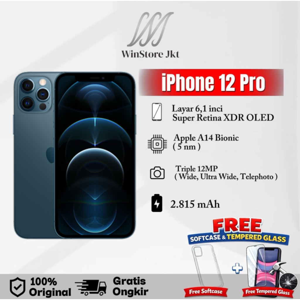 iPhone 12 Pro iBox 128 GB & 256 GB Second Original