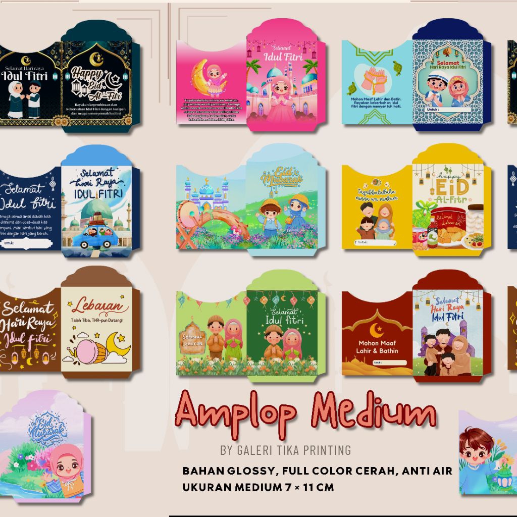 (ISI 1000 LEMBAR) AMPLOP MEDIUM LEBARAN BELUM DI LEM PAKET USAHA