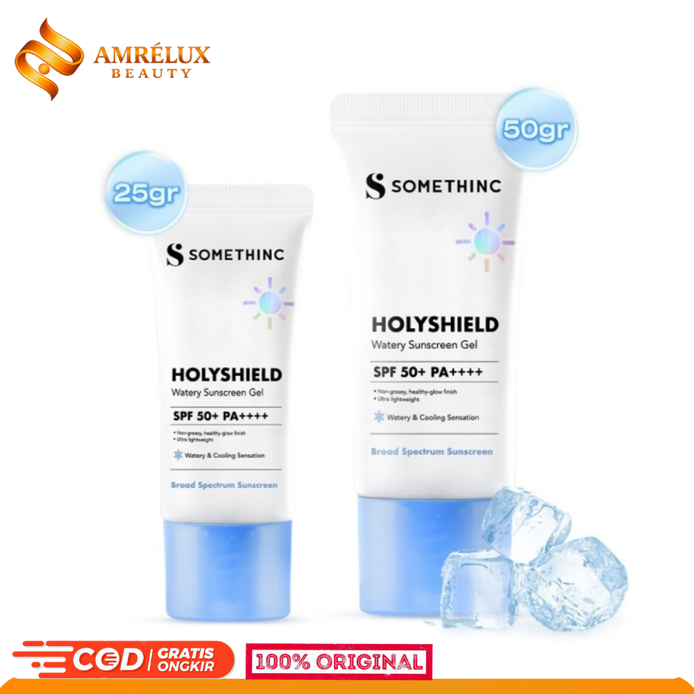 SOMETHINC Holyshield UV Watery Sunscreen Gel SPF 50+ PA++++ - Physical Sunscreen, Sunscreen wajah me