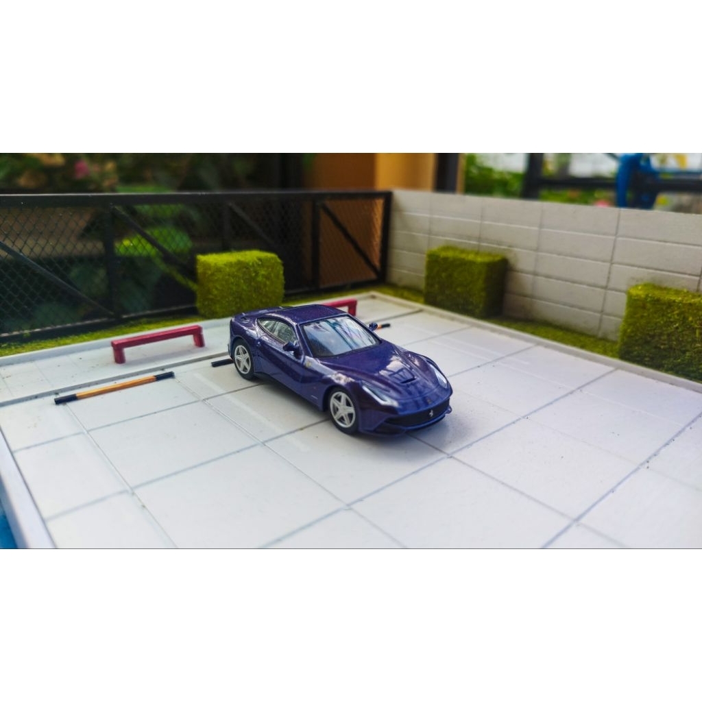 Kyosho 1/64 Ferrari F12 Berlinetta Ungu Rare Unit And Base Only