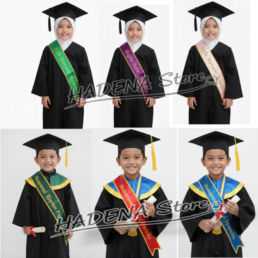 Selempang wisuda Anak Tk Dan SD /selendang Wisuda Anak
