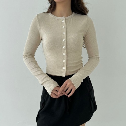 Atasan Knit Wanita Korean Top Baju Knit Wanita Lengan Panjang Basic Long Sleeve | VIRGO TOP - Sayang
