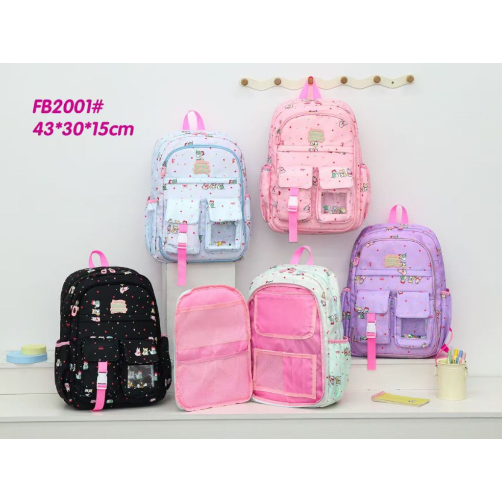Cute backpack waterproof school bag| FB 2001