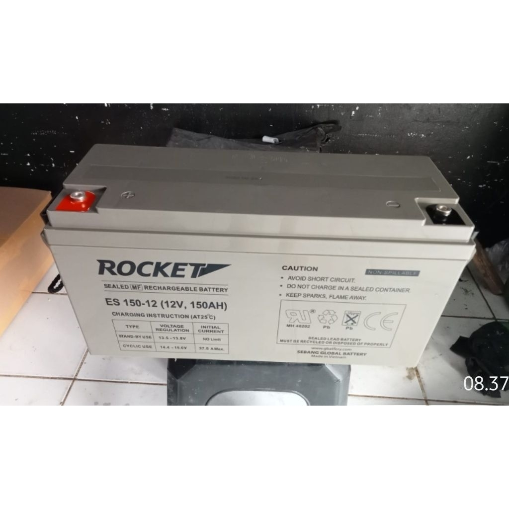 Battery VRLA ROCKET 12V 150AH SEKOND GRADE A