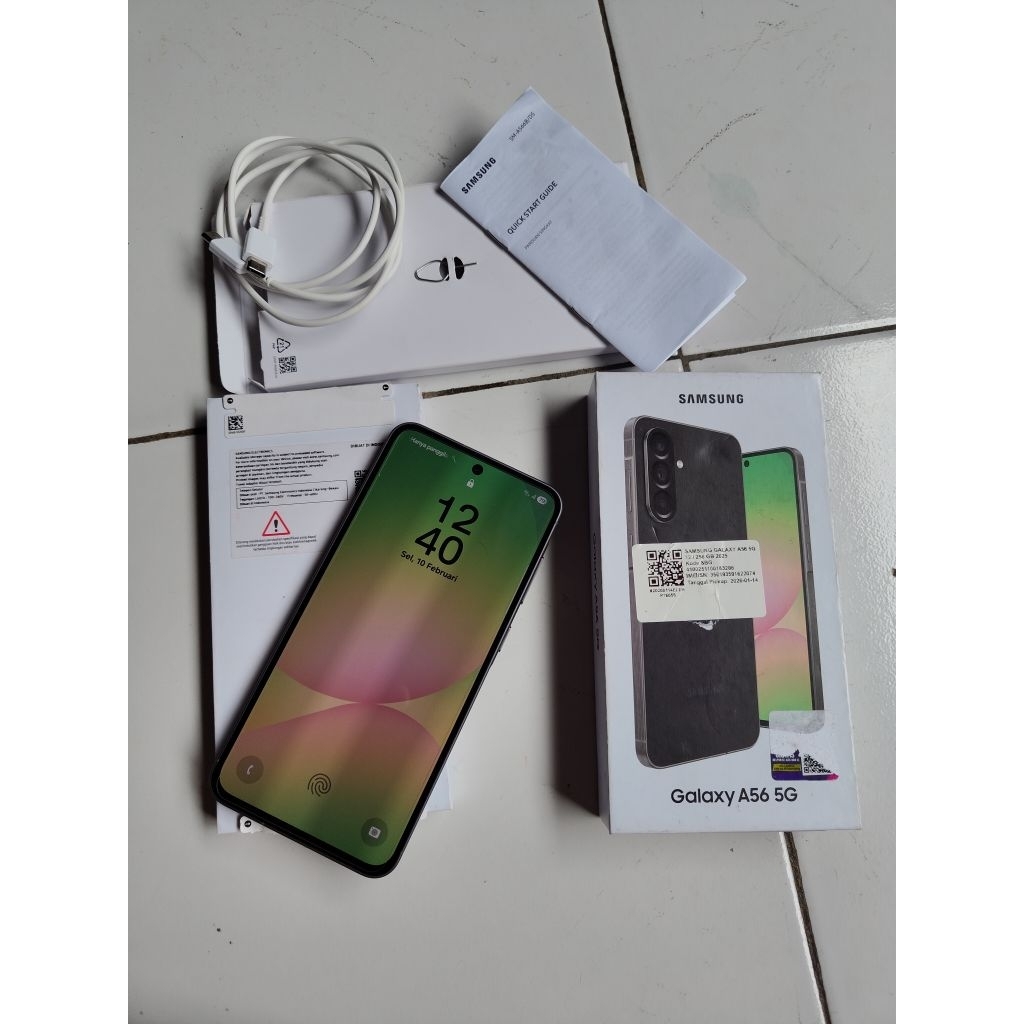 Samsung A56 5G 12/265 sein mulus Garansi. pemakaian singkat.bukan hp kreditan