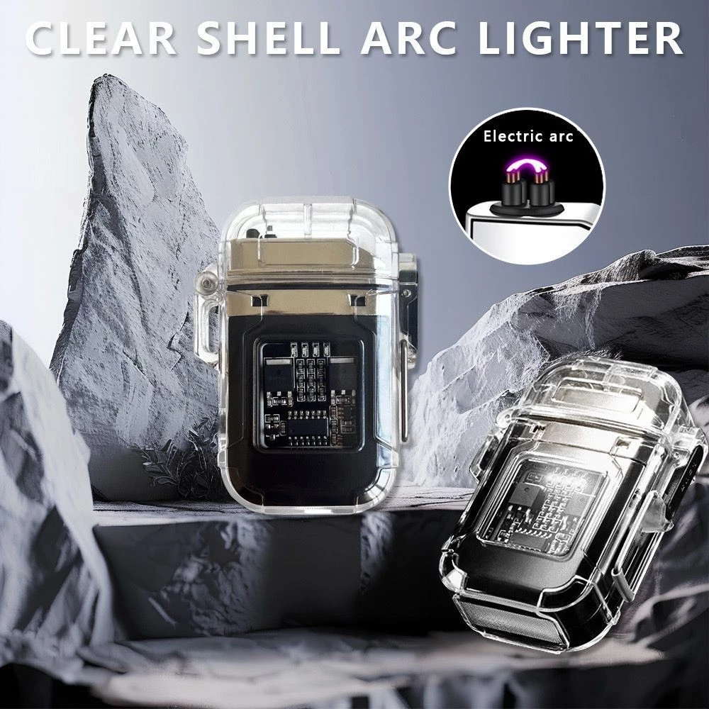 Korek Api Elektrik 050 Listrik USB Type C Senter Mancis Plasma Listrik Torch Tahan Air