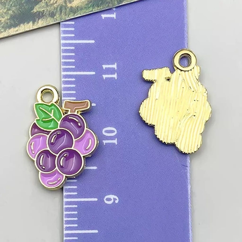 (minimal co 10ribu) Charms&beads 1PCS Charm enamel buah charm buah buahan liontin fruit bandul diy k