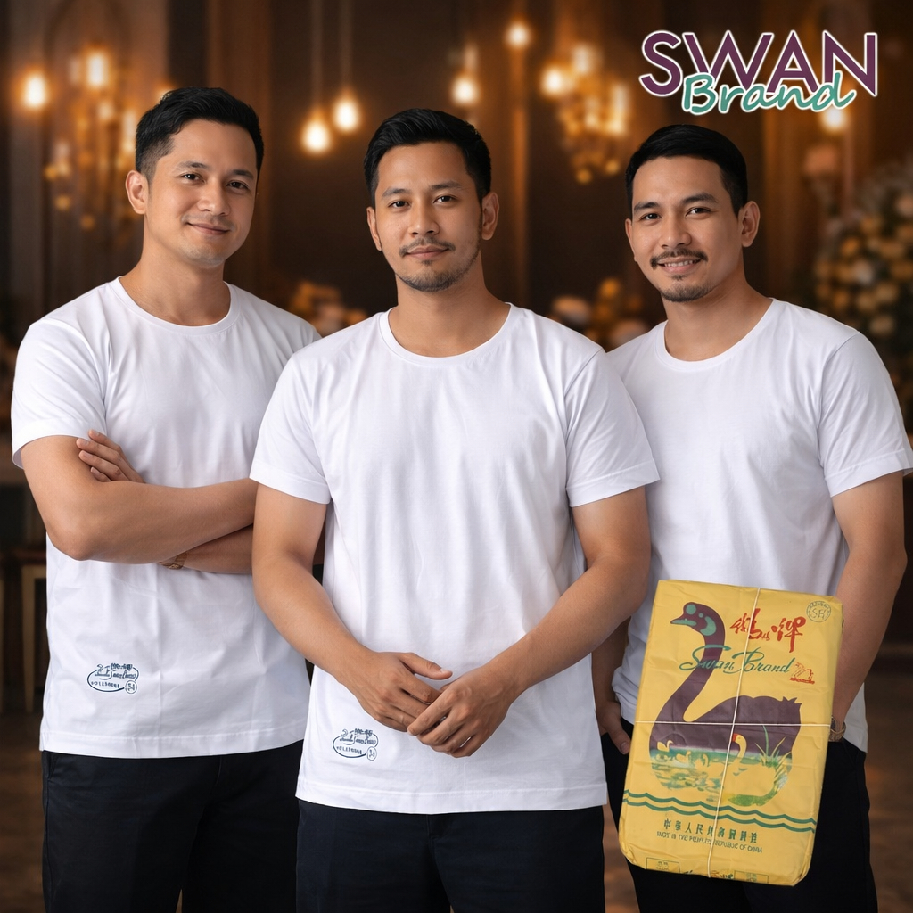 Kaos Oblong Pria Swan SH [ 1 Pcs ] Kaos Dalam Oblong Swan Original Ukuran Besar Jumbo | Kaos Oblong 