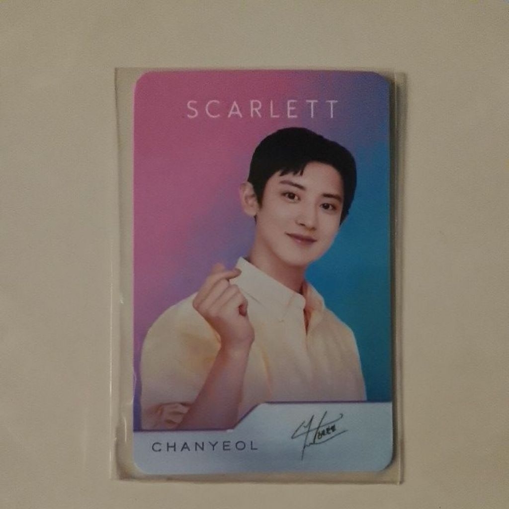 PHOTOCARD CHANYEOL SCARLETT X EXO