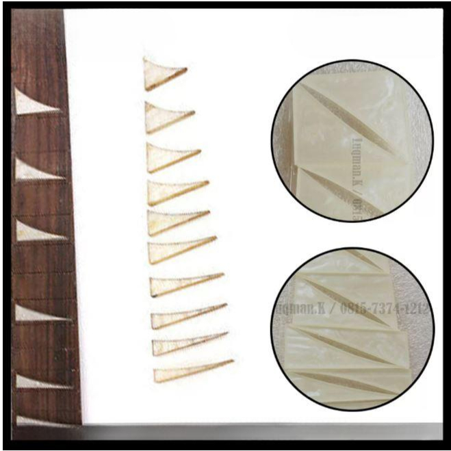 Inlay Marker Fretboard Fingerboard Gitar Triangle Pearl