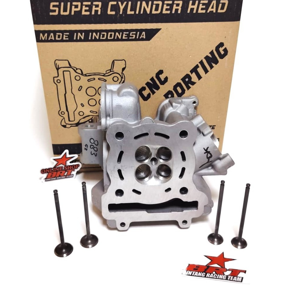 CYLINDER HEAD BRT 22 19 MX KING R15 V1 V2 XABRE JUPITER MX VIXION OLD NVL NVA KOP HEAD 22/19 Porting