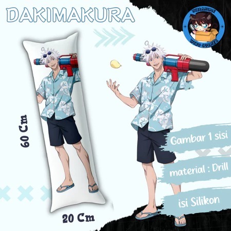 Dakimakura Premium HD / Bantal Guling Peluk Anime Gojo vacation Jujutsu kaisen