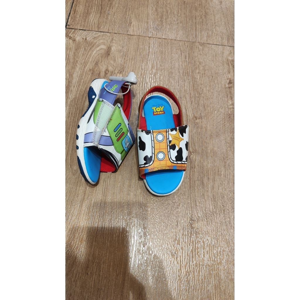 PROMO sandal kids toys story blue white by payless