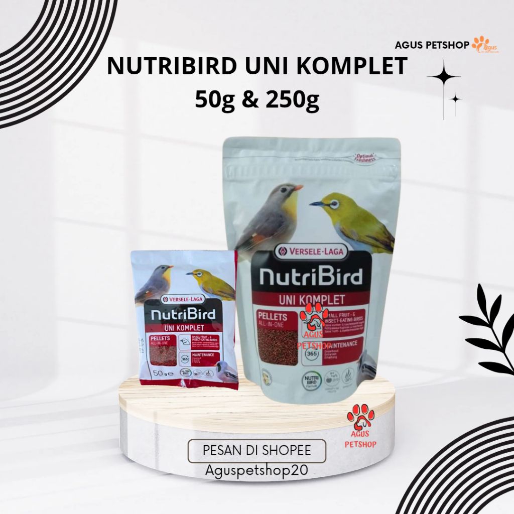 Nutribird Uni Komplet Pakan Burung Pleci
