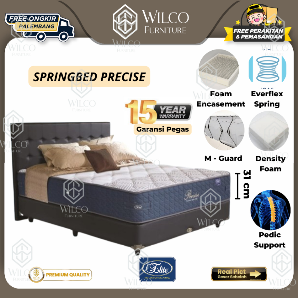 Kasur Springbed Matras Elite Precise Everflex Spring System Palembang