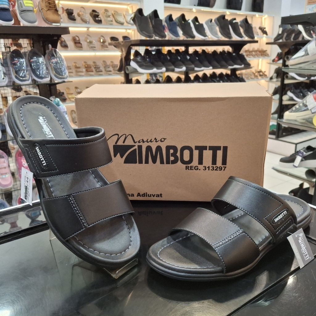 Sandal Casual Pria Ukuran Jumbo | 5008 | Hitam | Tersedia hingga ukuran 47