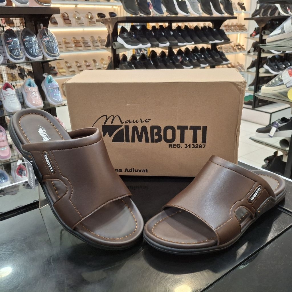 Sandal Casual Pria Ukuran Jumbo | 5007 | Brown | Tersedia hingga ukuran 47