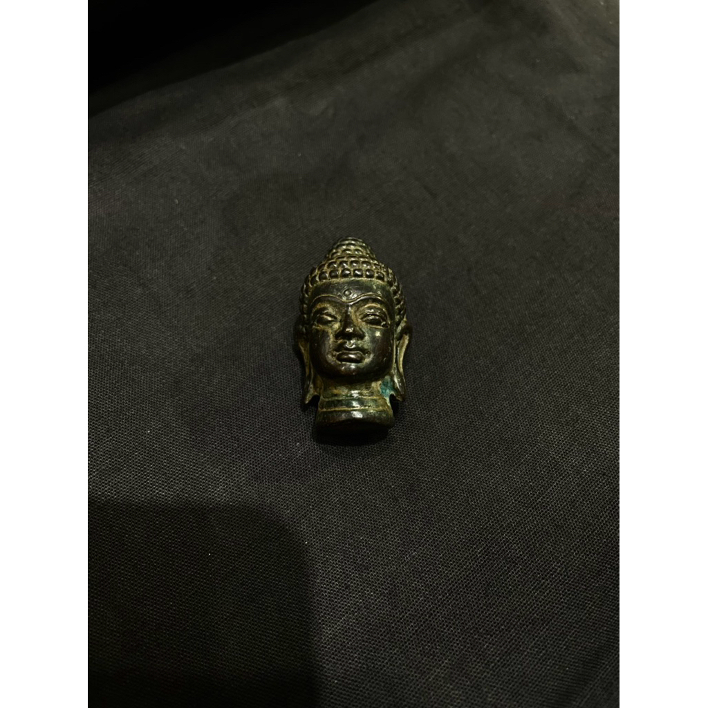 pajangan patung kepala budha kecil