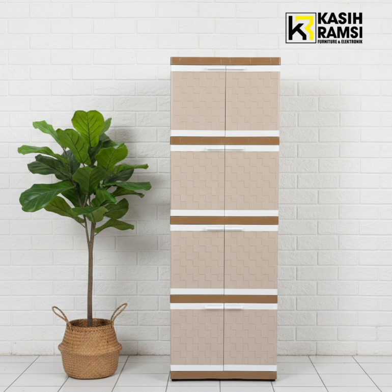 LEMARI PLASTIK MINI CLUB 4 SUSUN