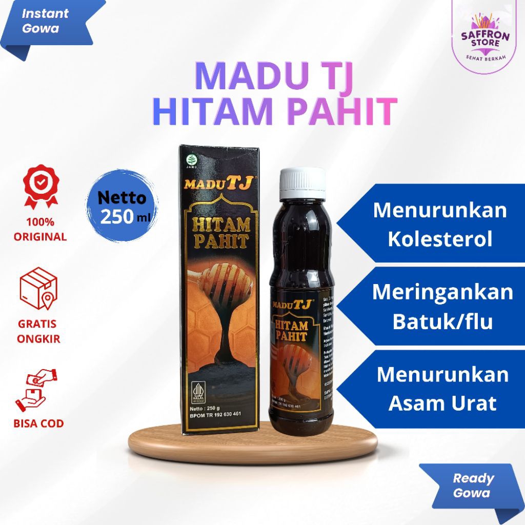 Madu TJ Hitam Pahit 250 Gram