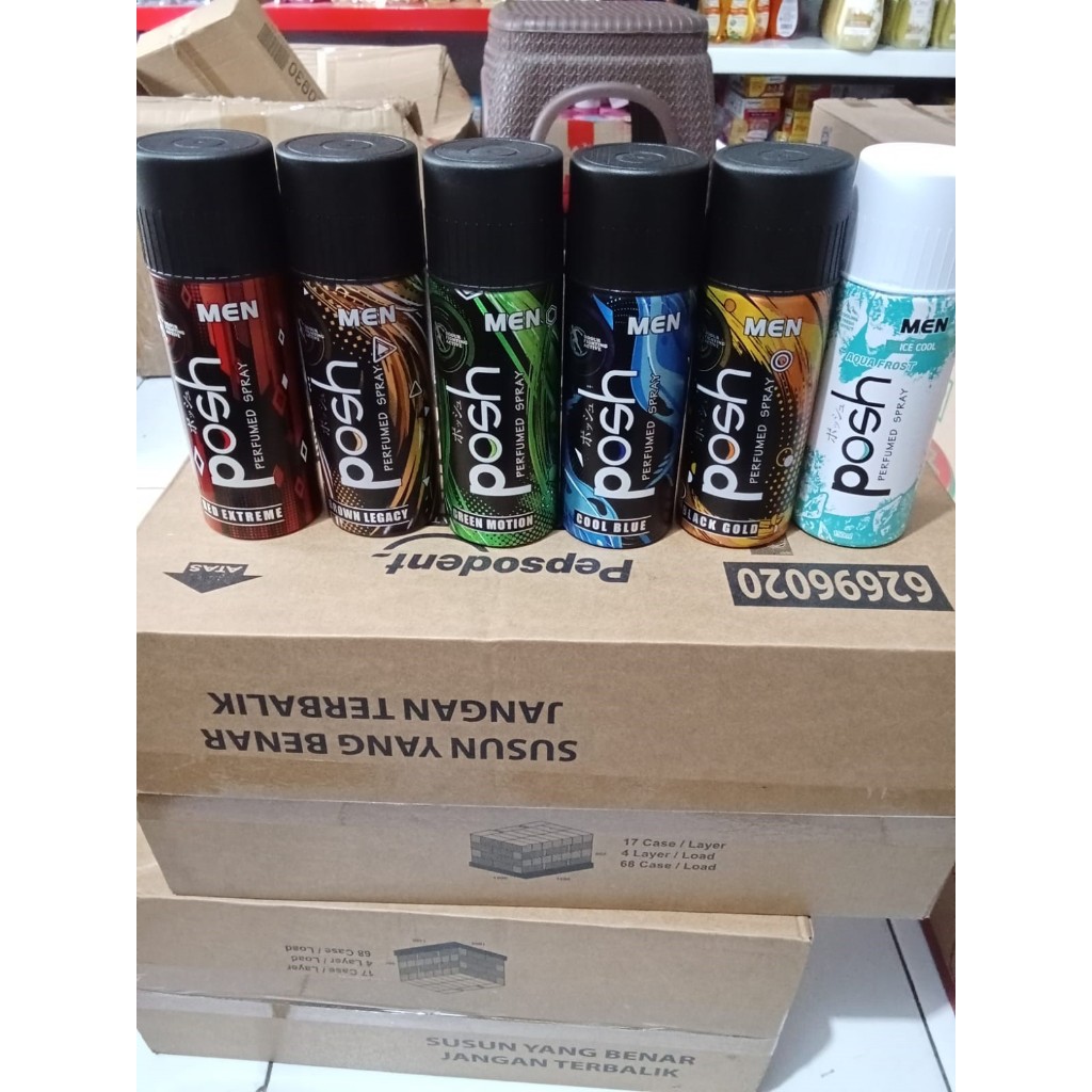 POSH MEN Perfume Spray  Pria  Freshlasting Tahan Lama