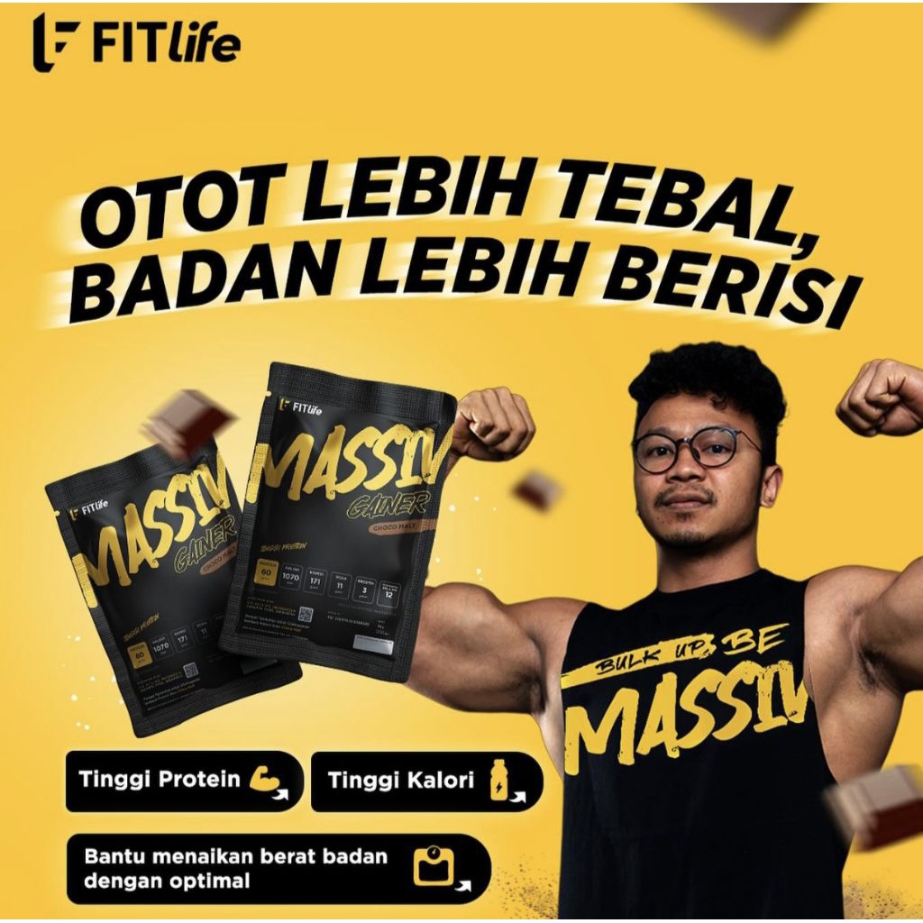 Fitlife Massiv sachet gainer mass gainer