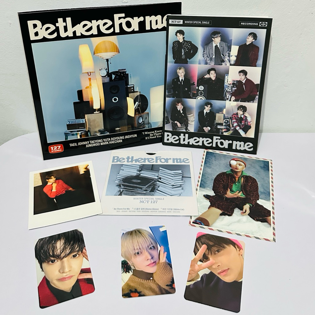 NCT 127 Winter Special Single - Be There For Me + PC Taeyong Yuta Mark, Postcard Mark Lee & Polaroid