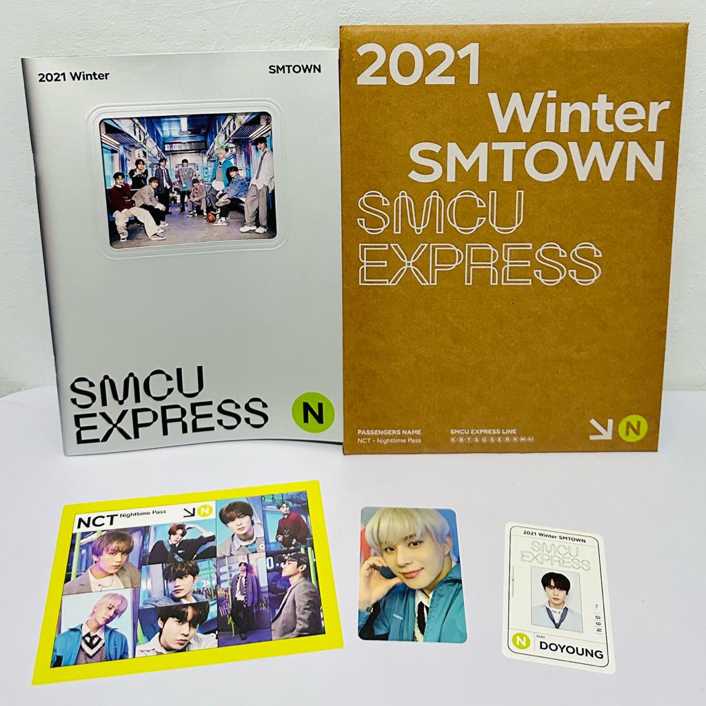 SMTOWN 2021 Winter Album SMCU Express - NCT 127 + PC Jungwoo + Pass Card Doyoung + Folded Poster Mar