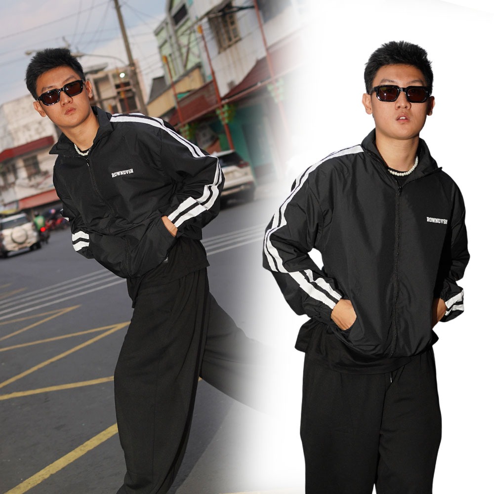 Rown Division Stockroom Tracksuit Jacket - Rowndvsn Jacket Verdan Black