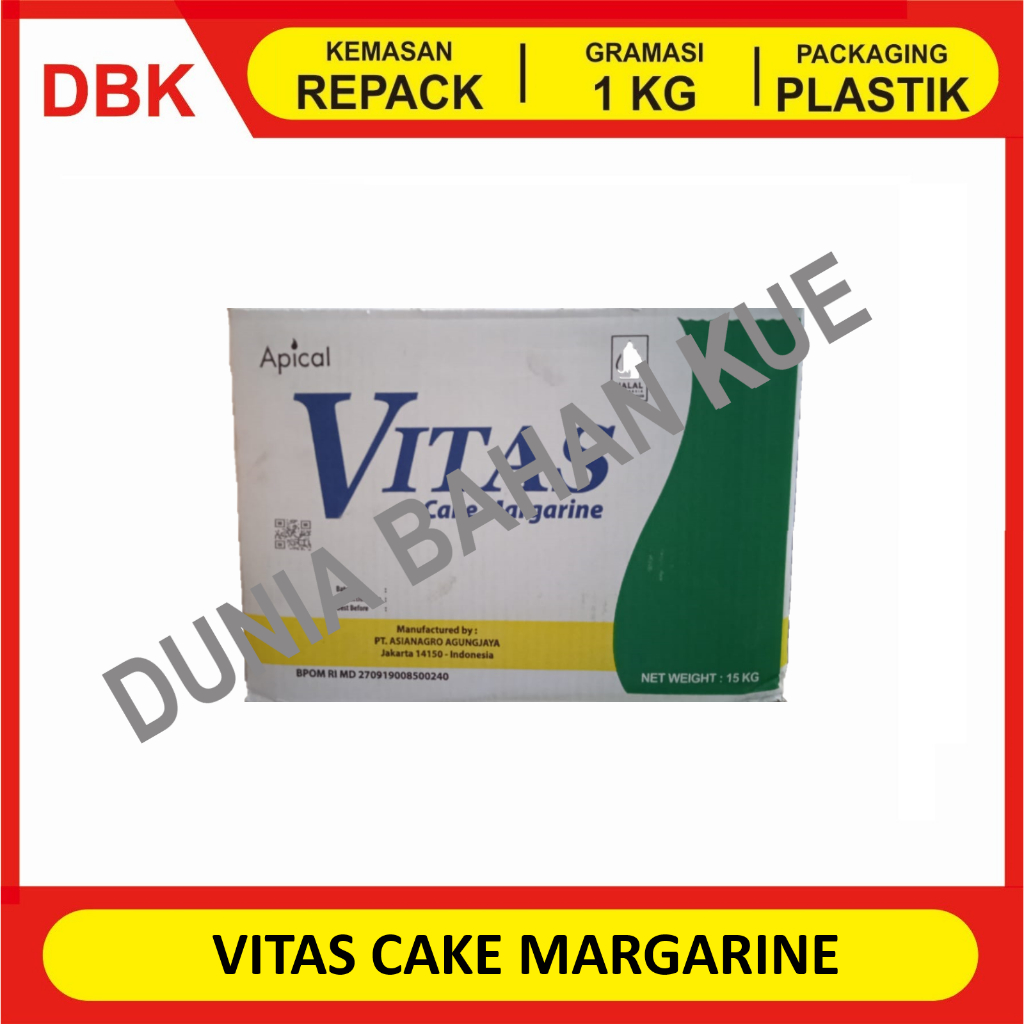 VITAS CAKE MARGARIN - REPACK 1 KG / MARGARINE VITAS CAKE