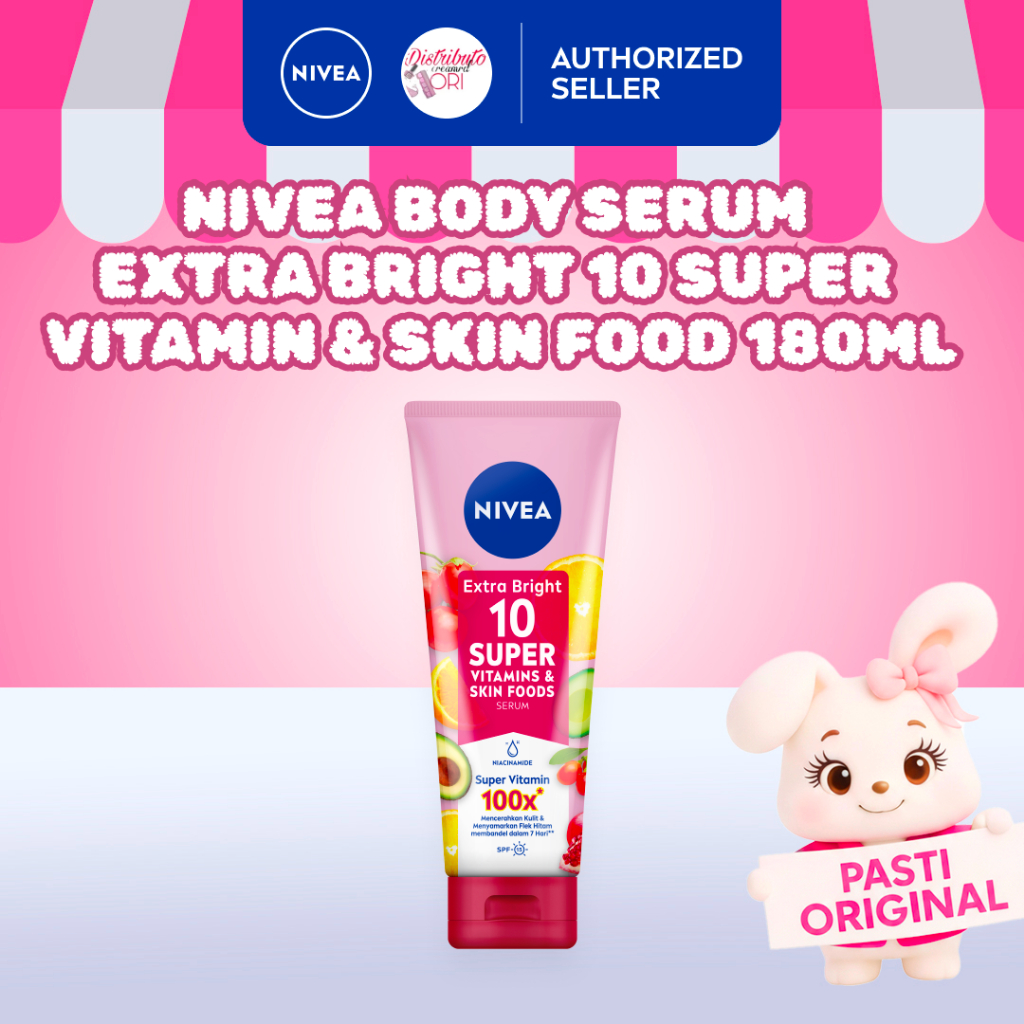 NIVEA Super Vitamin & Skin Food Extra Bright Body Serum 10  + Niacinamide SPF15 180mL