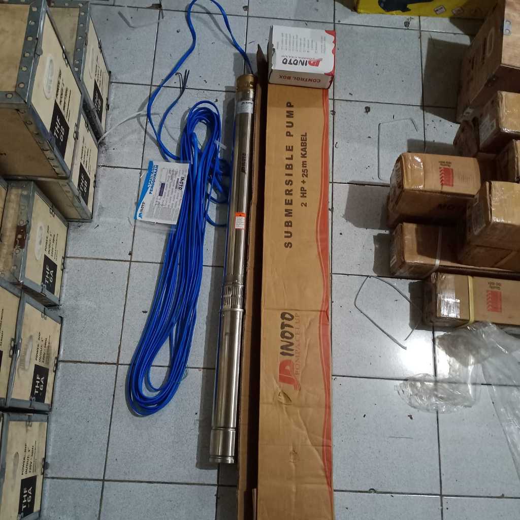 Inoto 4SRM 2507 + kabel 25m submersible 2hp | pompa air satelit 4 SRM 2507 2 hp out 2,5 inch