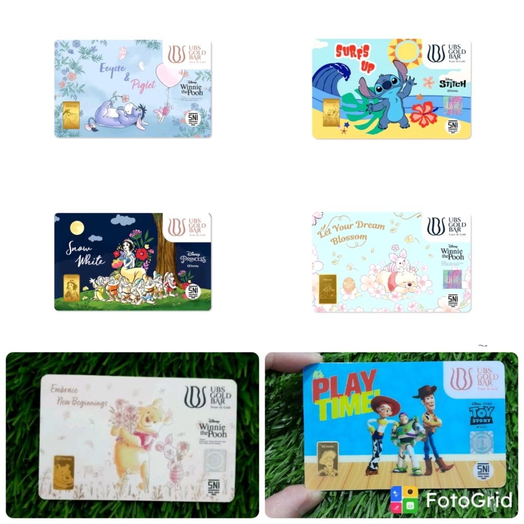 UBS Princess disney / stitch / winnie the pooh 1 gr