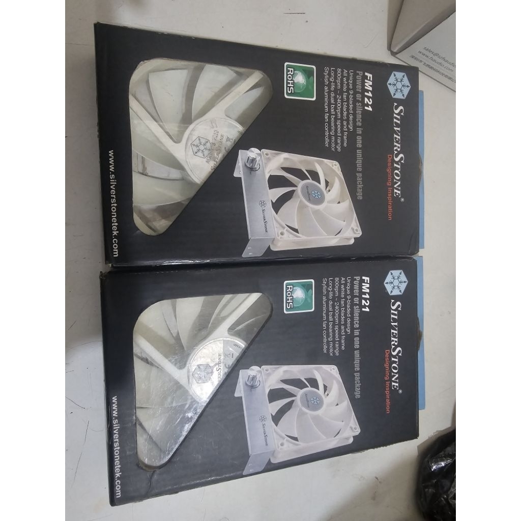 Fan Silverstone FM 121 with Speed Control white 120mm 12cm 2nd Bukan Lian Li, Thermalright, Thermalt