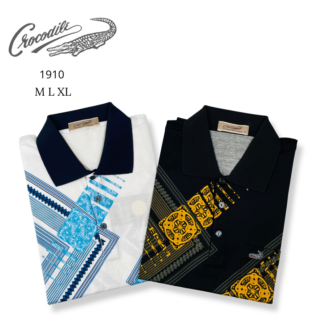 CROCODILE Kaos Polo Pendek Stretch Platinum Original Pria 1910
