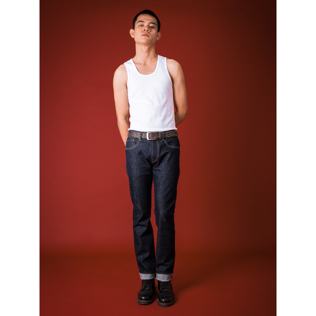 Bespoke project Celana Jeans pria Nixon Raw Denim