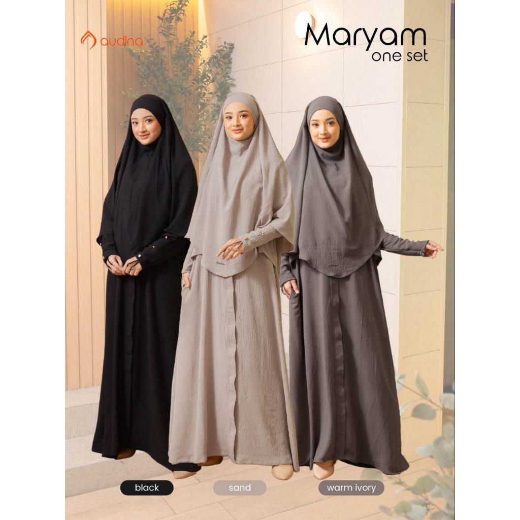 Gamis Set French Khimar Brand Audina "Maryam Set"
