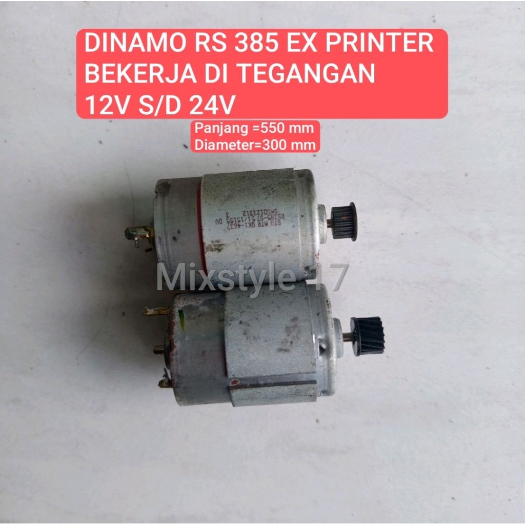 DINAMO MOTOR 12V-24V HIGH SPEED COPOTAN PRINTER