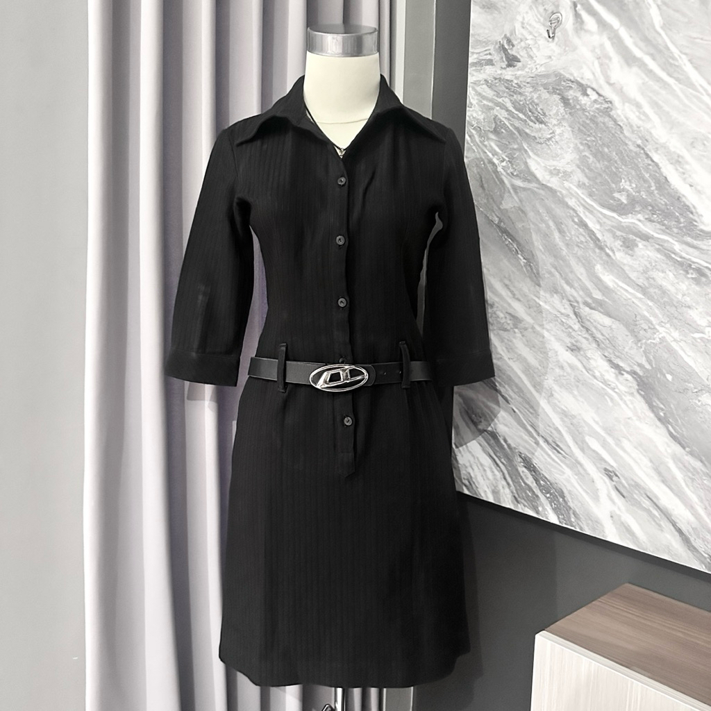 Elegant Gothic Jetblack Midi dressPreloved Top Goth Punk Rock Emo Queen Bee Diva y2k outfit | y2ksty