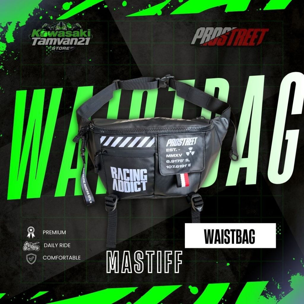 PROSTREET WAISTBAG MASTIFF TAS PINGGANG SLING BAG