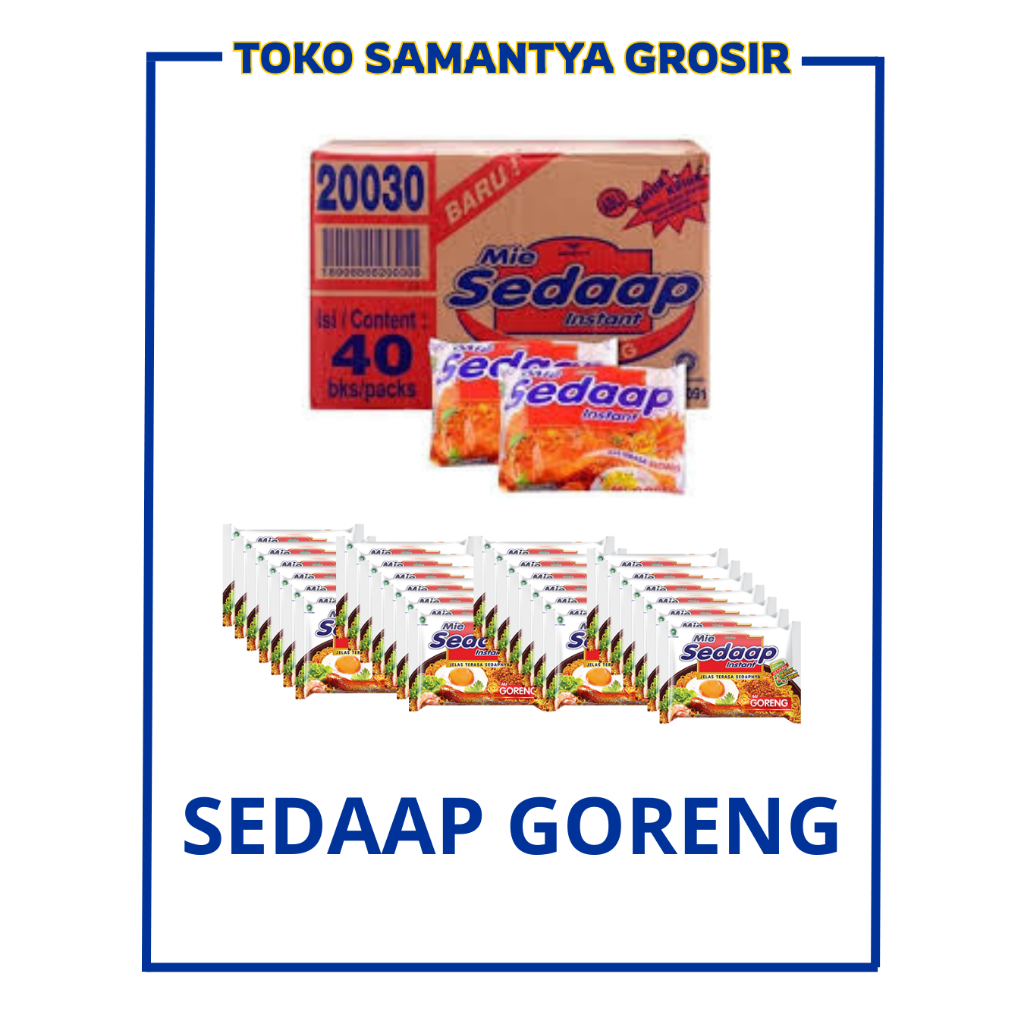 Mie SEDAAP GORENG Mie Instant Sedap 1 DUS ISI [ 40 PCS ]